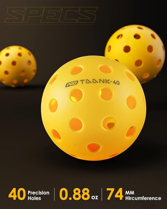 Taank Professional Pickleball with carrying bag