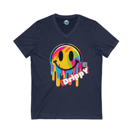 Drippy Jersey V-Neck Tee