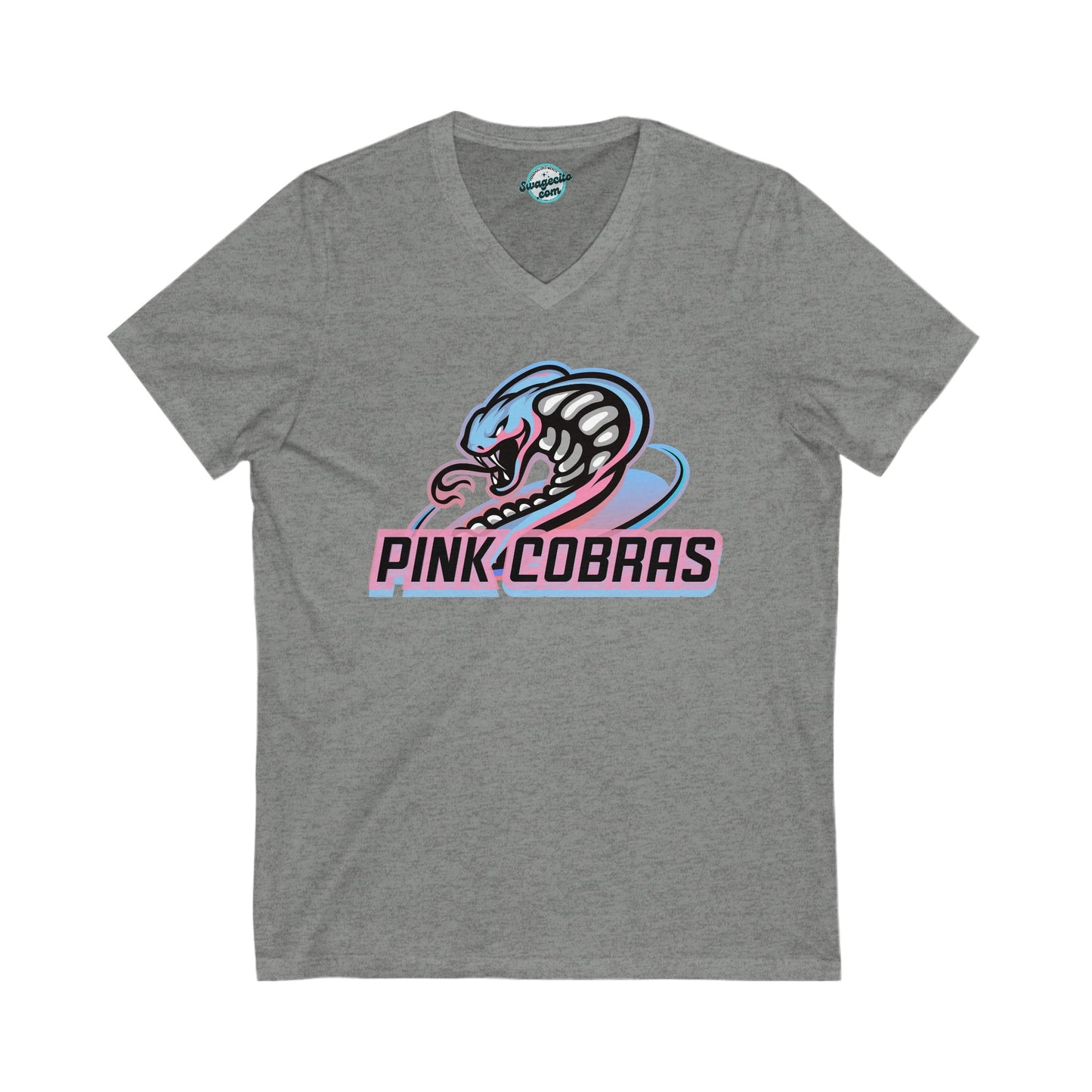 Pink Cobras Unisex V-Neck Tee