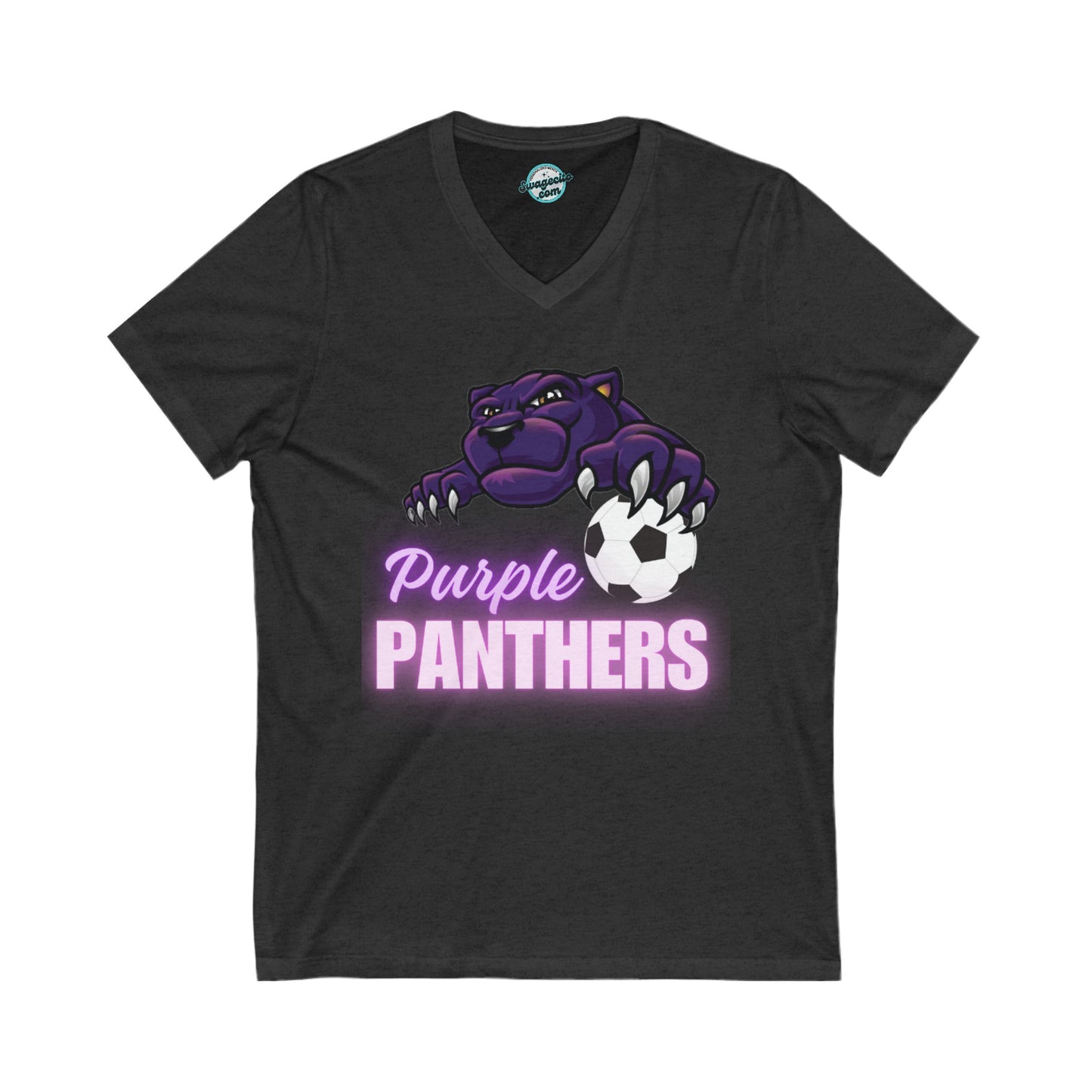 Purple Panthers Unisex Jersey V-Neck