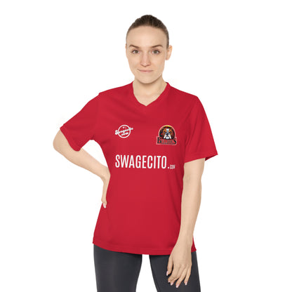 Women's Performance V-Neck Sample