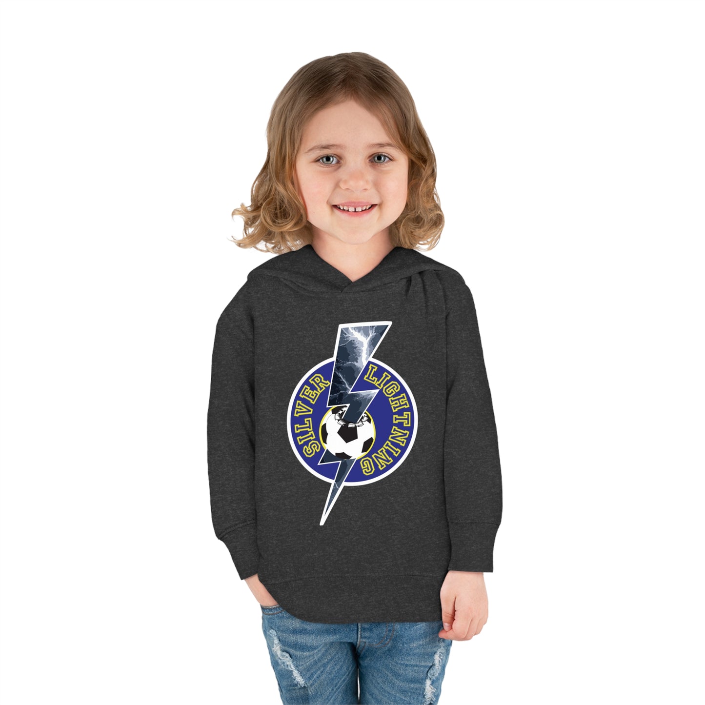 Silver Lightning Toddler Hoodie