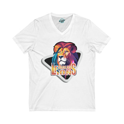 Fearless Lions Unisex  Jersey V-Neck