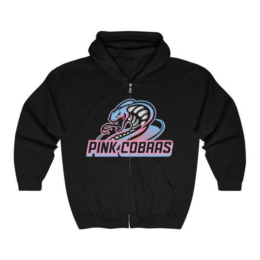 Pink Cobras Full Zip Hoodie