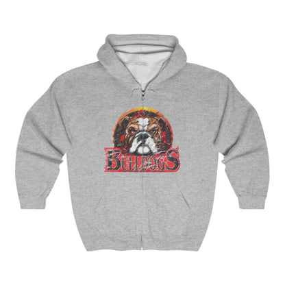 Bulldogs Vintage Full Zip Hoodie