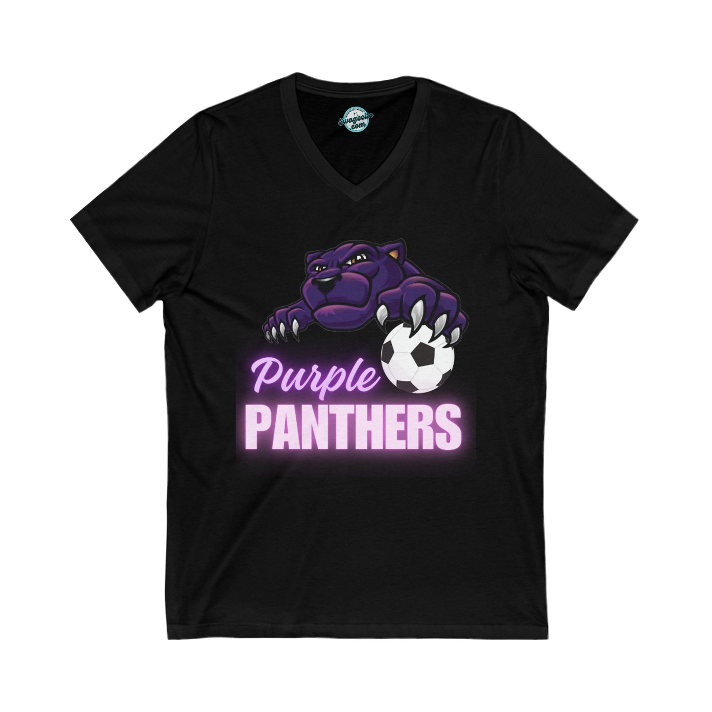 Purple Panthers Unisex Jersey V-Neck