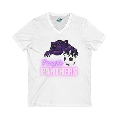 Purple Panthers Unisex Jersey V-Neck