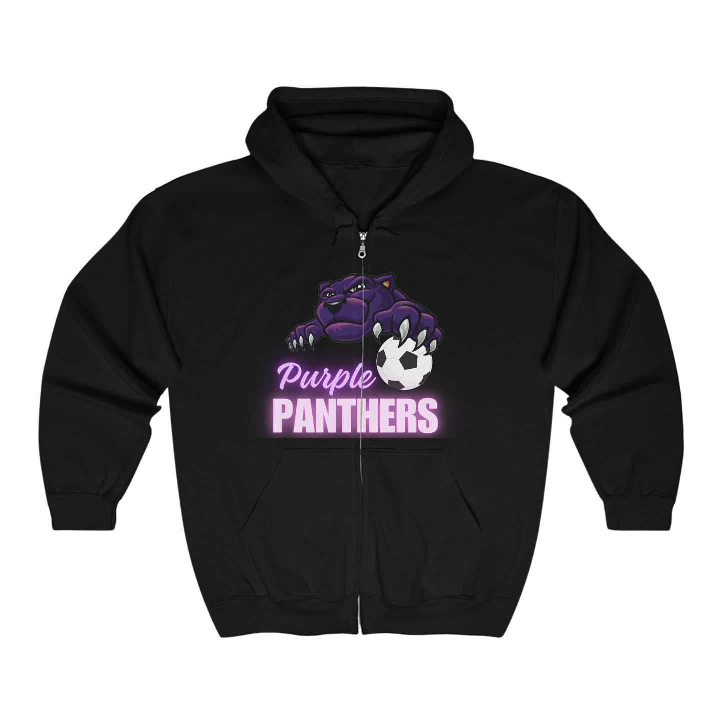 Purple Panthers Full Zip Hoodie