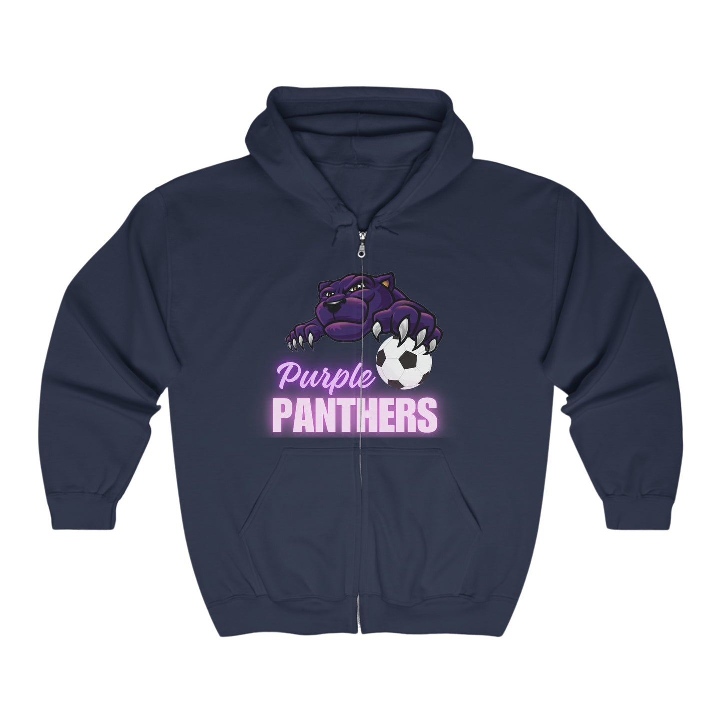 Purple Panthers Full Zip Hoodie