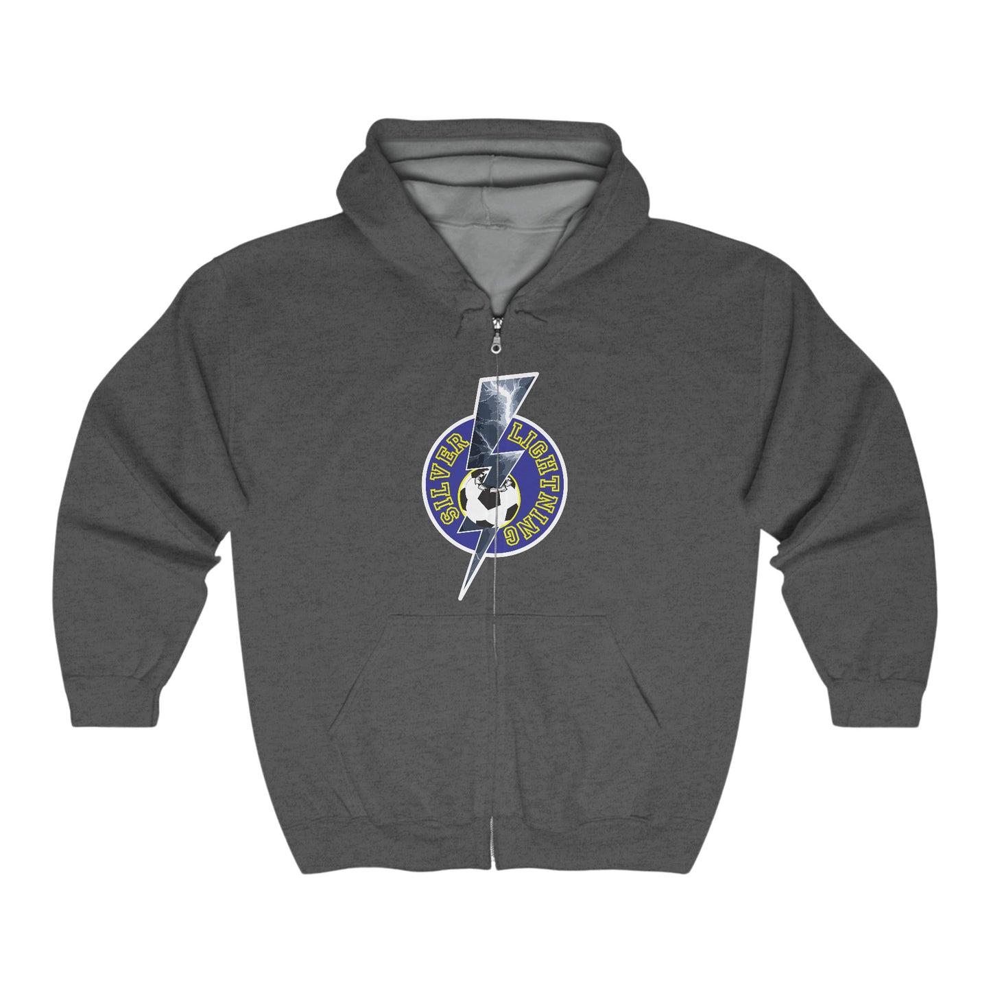 Silver Lightning Full Zip Hoodie