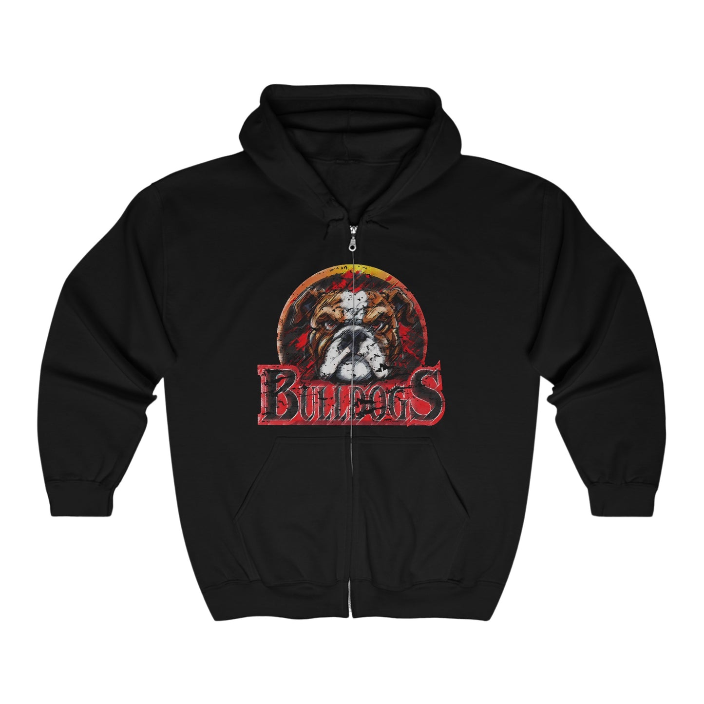 Bulldogs Vintage Full Zip Hoodie