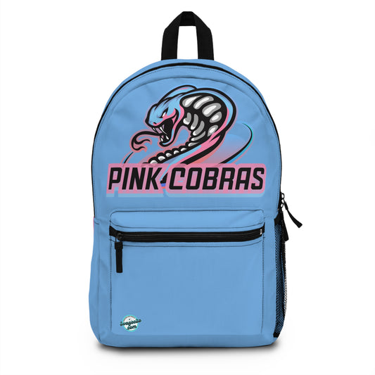 Pink Cobras, Blue Jersey Backpack