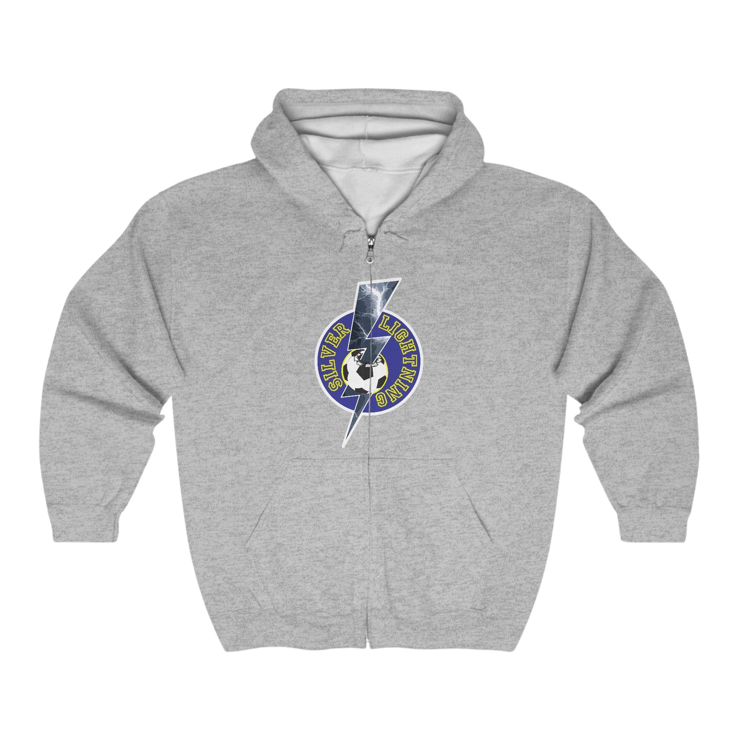 Silver Lightning Full Zip Hoodie