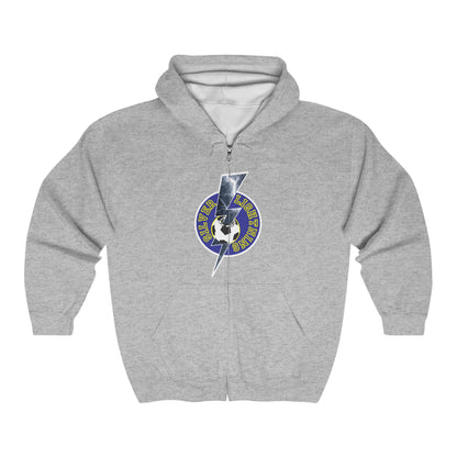 Silver Lightning Full Zip Hoodie