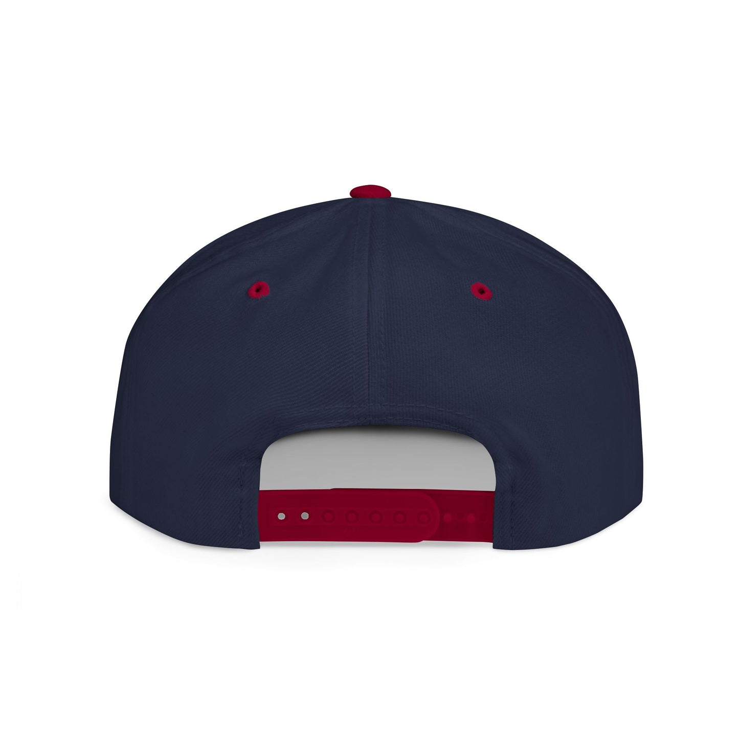 Flat Bill Snapback Embroidered Cap - Dark Colors