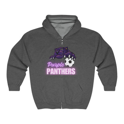 Purple Panthers Full Zip Hoodie