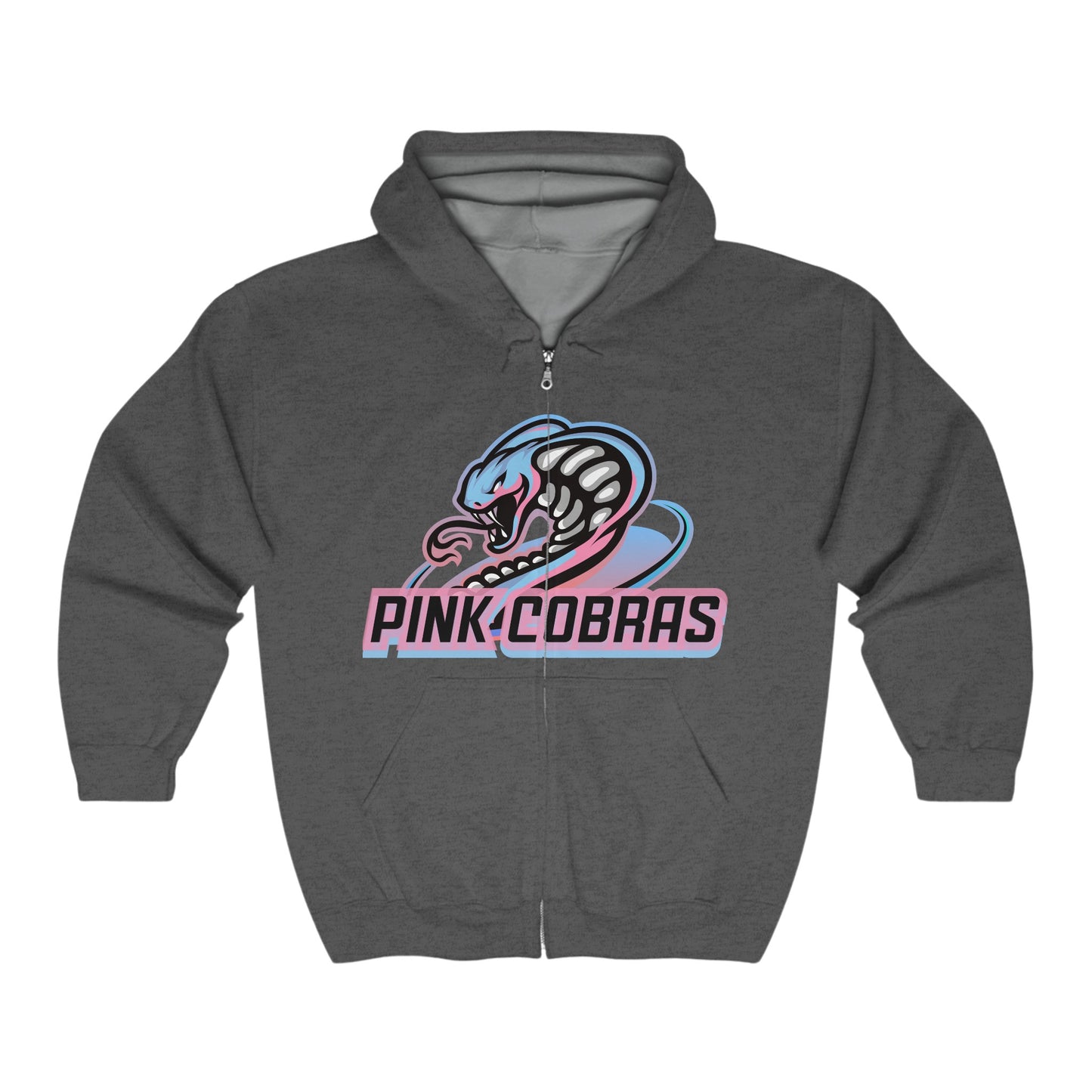 Pink Cobras Full Zip Hoodie