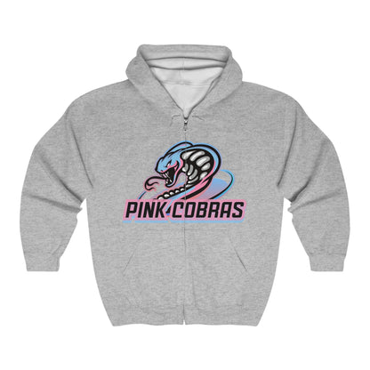 Pink Cobras Full Zip Hoodie