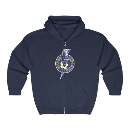 Silver Lightning Full Zip Hoodie