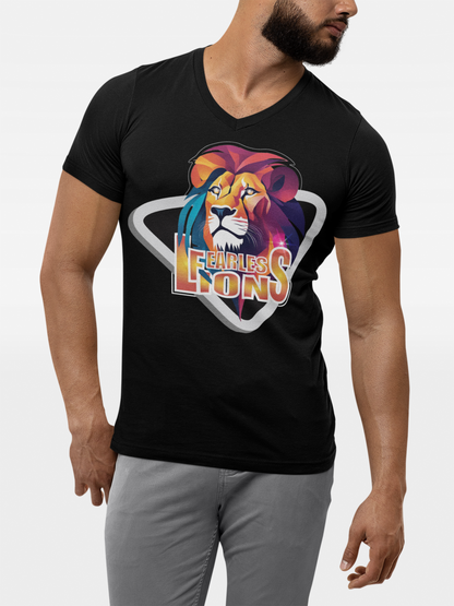 Fearless Lions Unisex  Jersey V-Neck