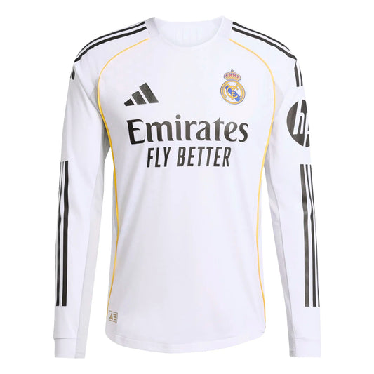 Real Madrid 25/26 Home Long Sleeve Match Jersey
